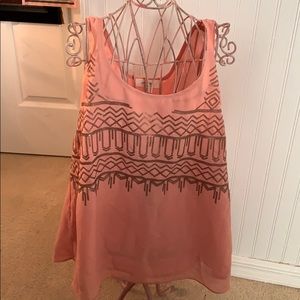 Boho chic tank top